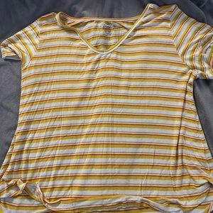 Yellow Soft Striped Shirt